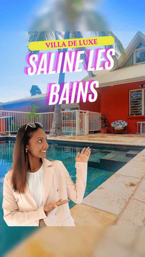 Davina agent immobilier maison piscine style balinais La Saline La Réunion